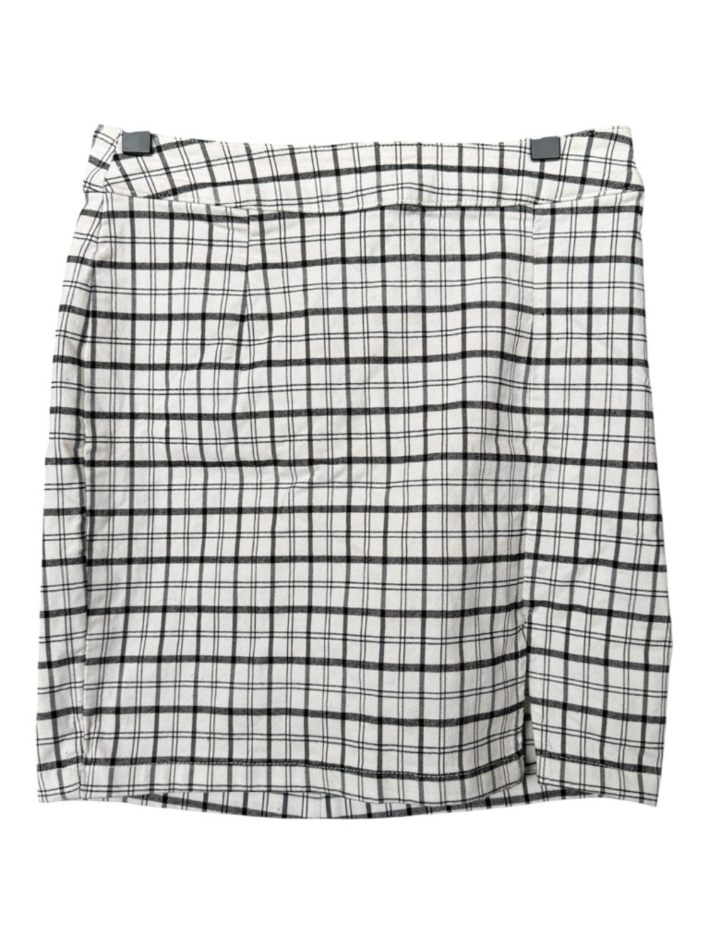 Garage White and Black Plaid Mini Skirt Y2K